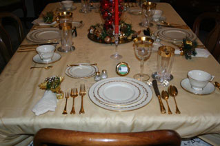 A Southern Christmas Place Setting
