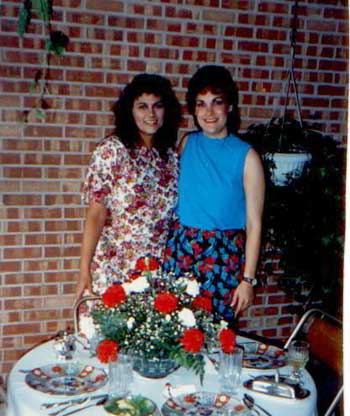 Here I am (on the left) with my little sis', Linda