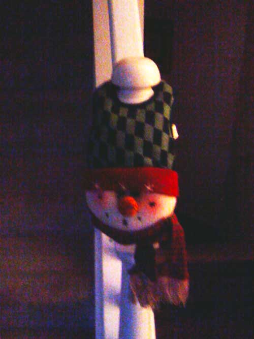 And, Frosty greets you as you start your climb up the stairs.