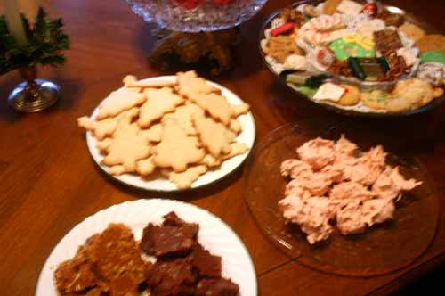 Christmas cookies and candies