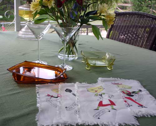 Cocktails on the porch.