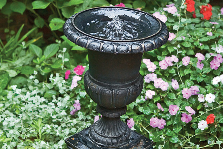 garden fountain