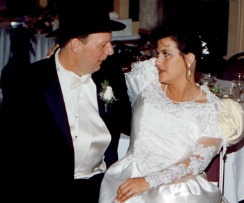 My husband, Joe B. Wharton and me on our wedding day (almost 13 years ago)
