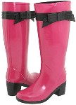 pink rain boots