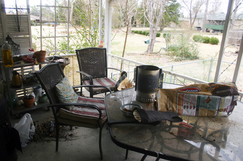 winter porch