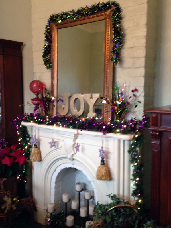 Mardi Gras mantel