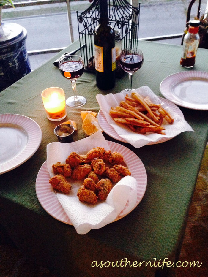 fried oysters