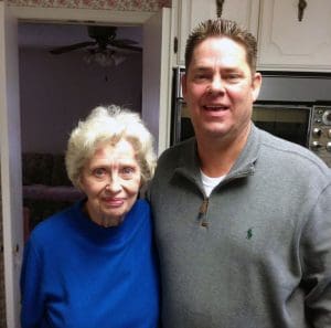 Chris with his mom, Anita Robbins